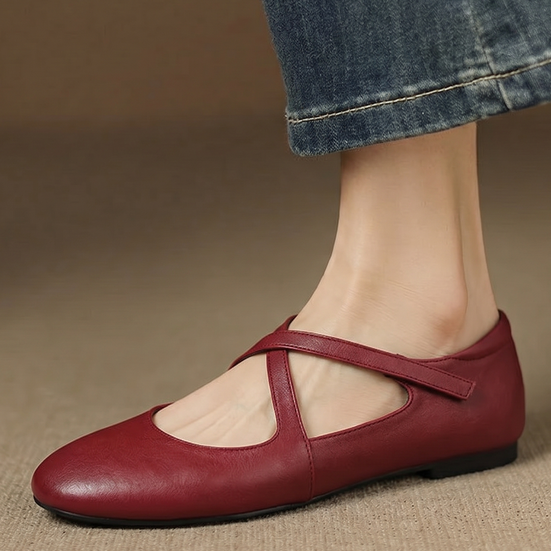Cara | Crossover Strap Flats