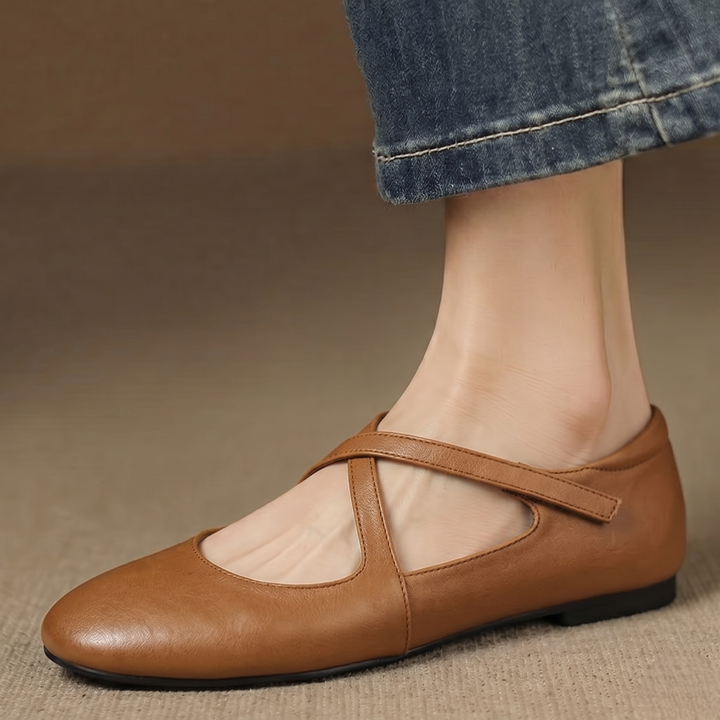 Cara | Crossover Strap Flats