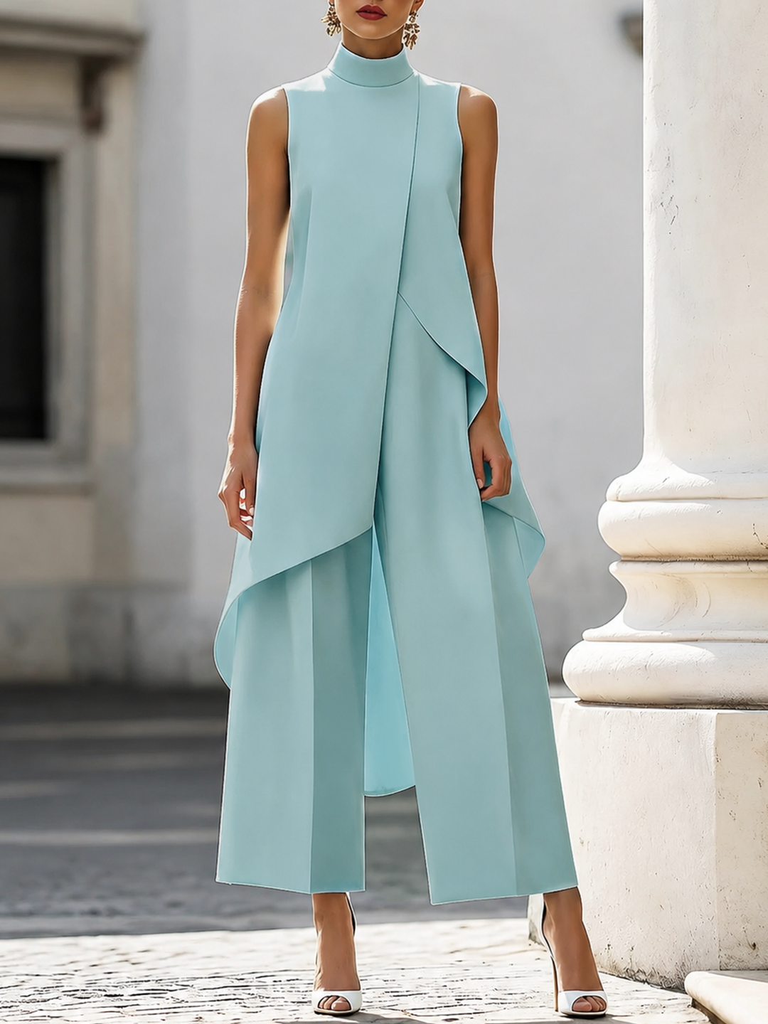Women's Elegant Drop Long Jumpsuit