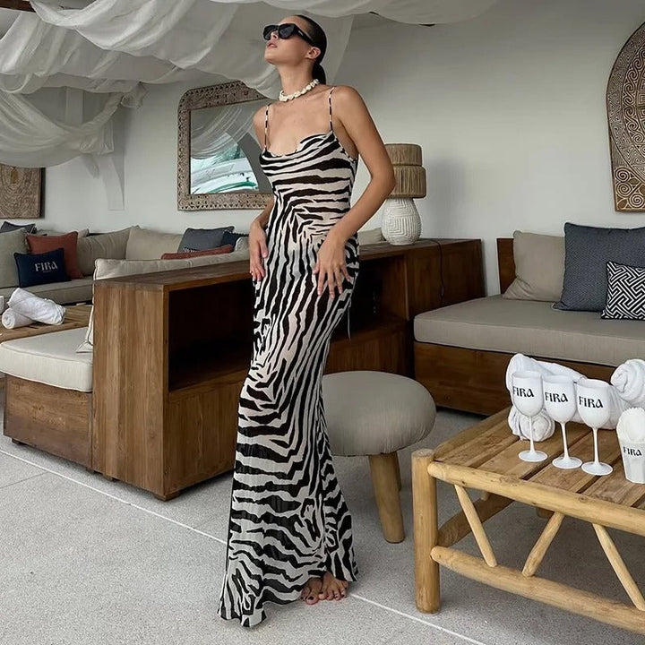 Women's Sleek Summer Party Maxi Dress