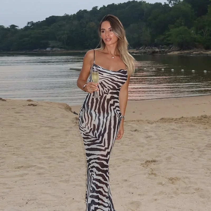 Women's Sleek Summer Party Maxi Dress