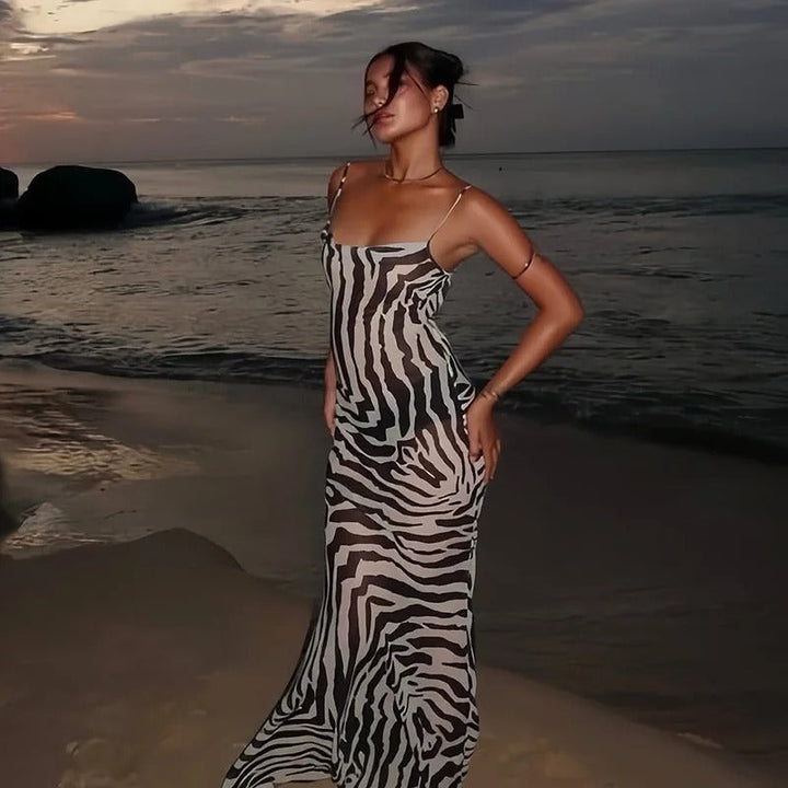 Women's Sleek Summer Party Maxi Dress