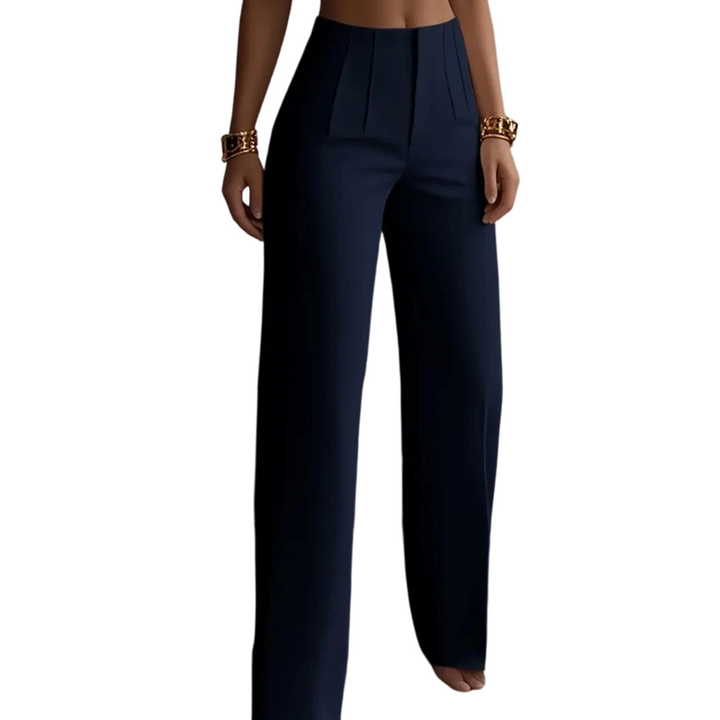 Women's Elegant Pleated Wide-Leg Suit Pants