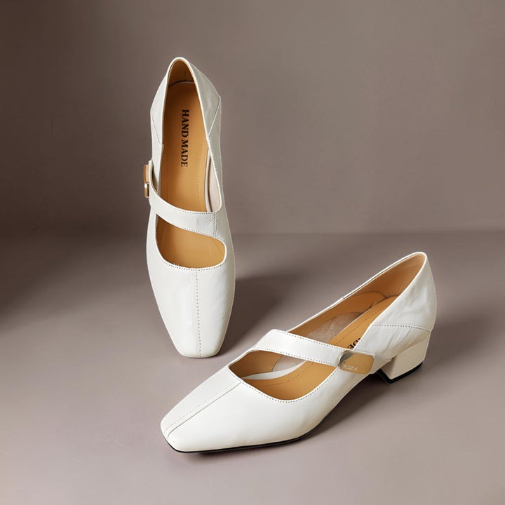 Sabella | Refined Square-Toe Mary Jane Pumps