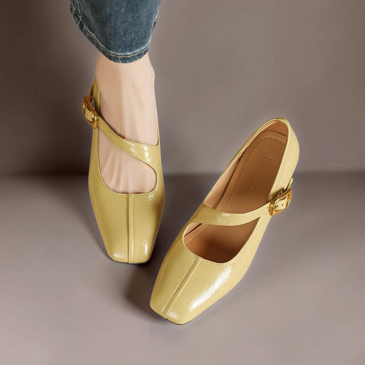 June | Buckled Mary Jane Flats